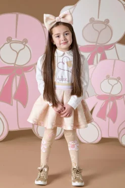 A DEE ABSTRACT TEDDY STAR SKIRT SET W243512