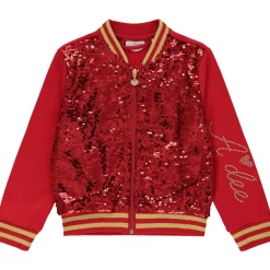 A DEE QUEEN CRYSTAL BOMBER JACKET W233303