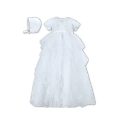 SARAH LOUISE CHRISTENING ROBE & BONNET 1086AS