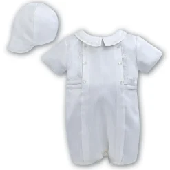 SARAH LOUISE ROMPER & CAP 2226W